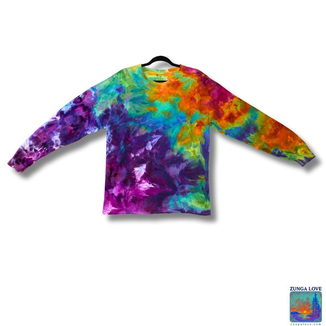 Tie-Dye Large L Unisex Tiedye Long Sleeve Tshirt