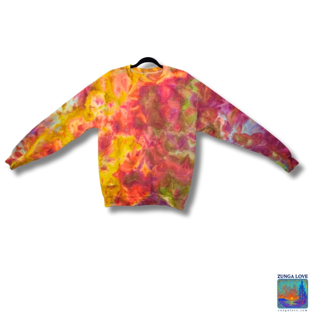 Tie-Dye Medium M Unisex Tiedye Sweatshirt