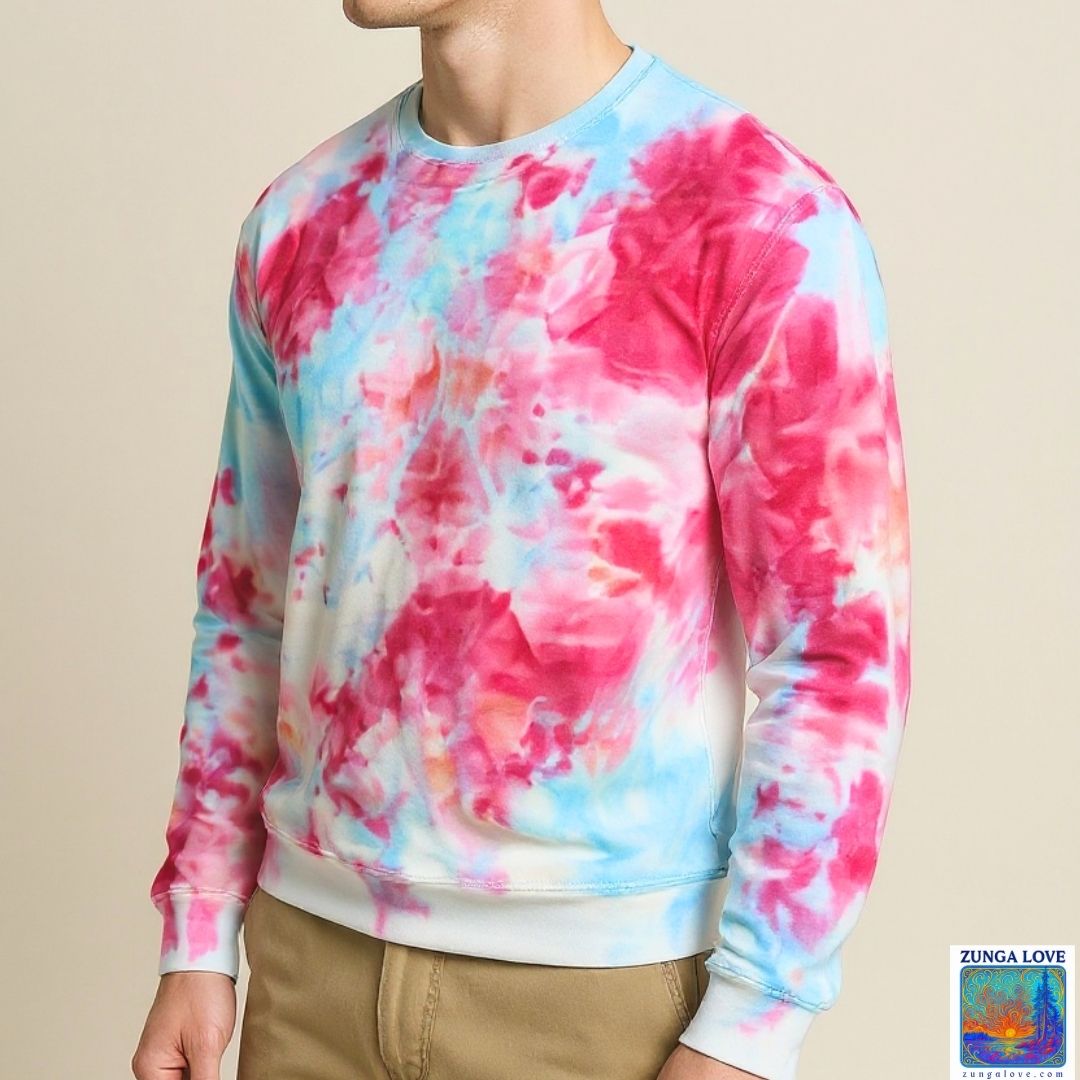 Tie-Dye Medium M Unisex Tiedye Sweatshirt