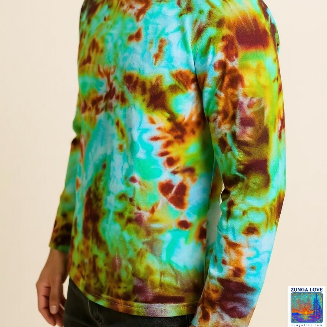 Tie-Dye Large L Unisex Long Sleeve Tiedye Tshirt
