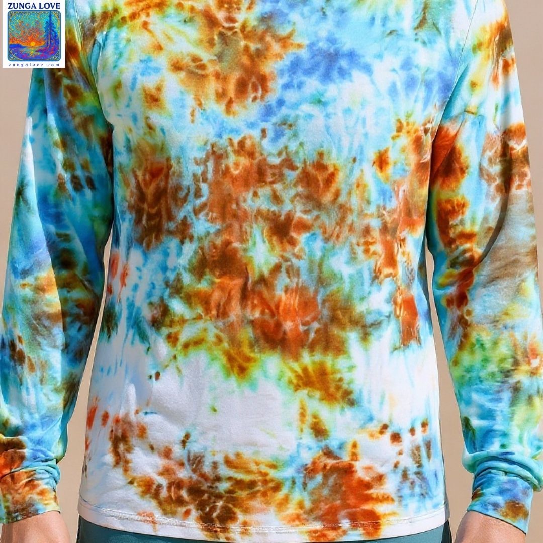 Tie-Dye Medium M Unisex Long Sleeve Tiedye Tshirt