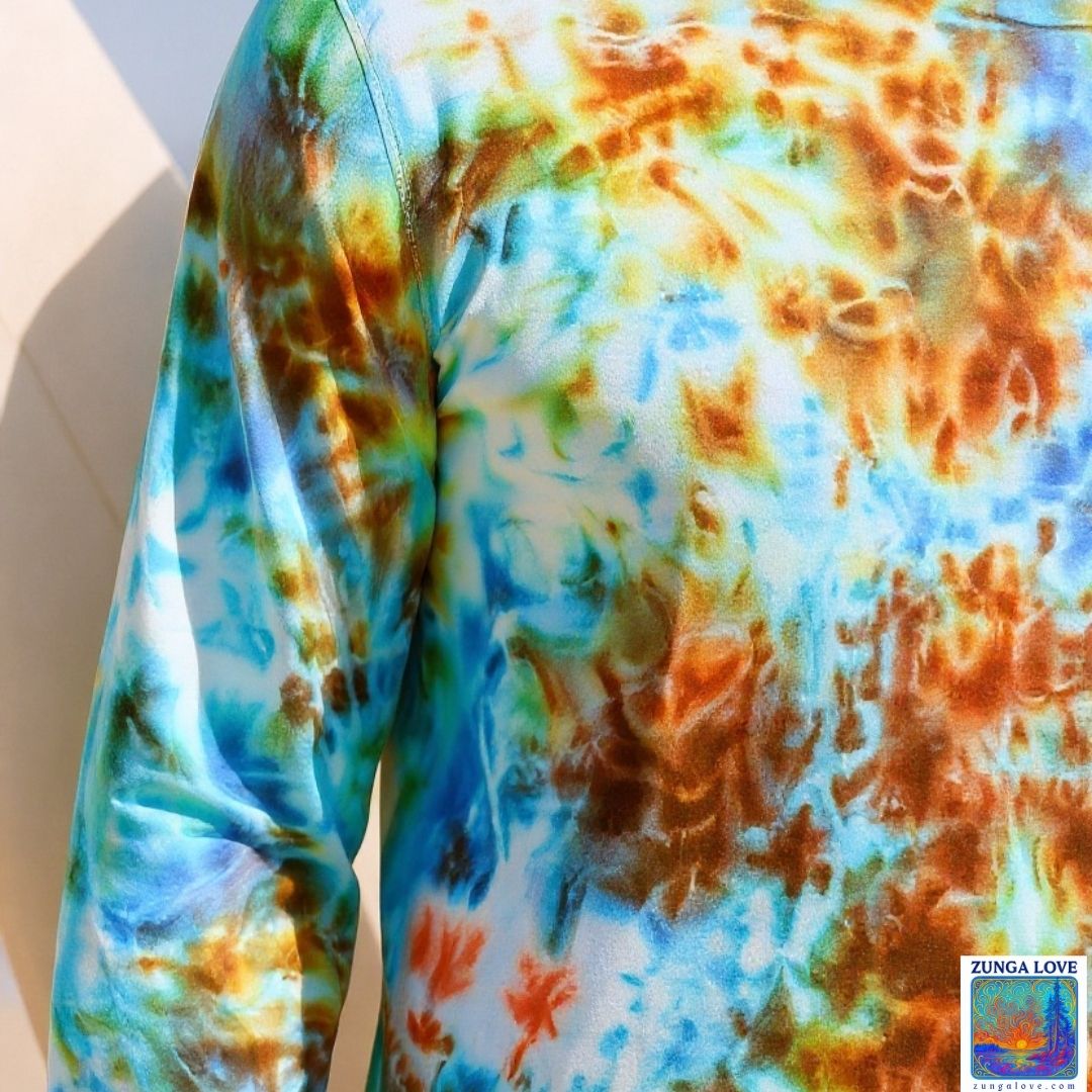 Tie-Dye Medium M Unisex Long Sleeve Tiedye Tshirt