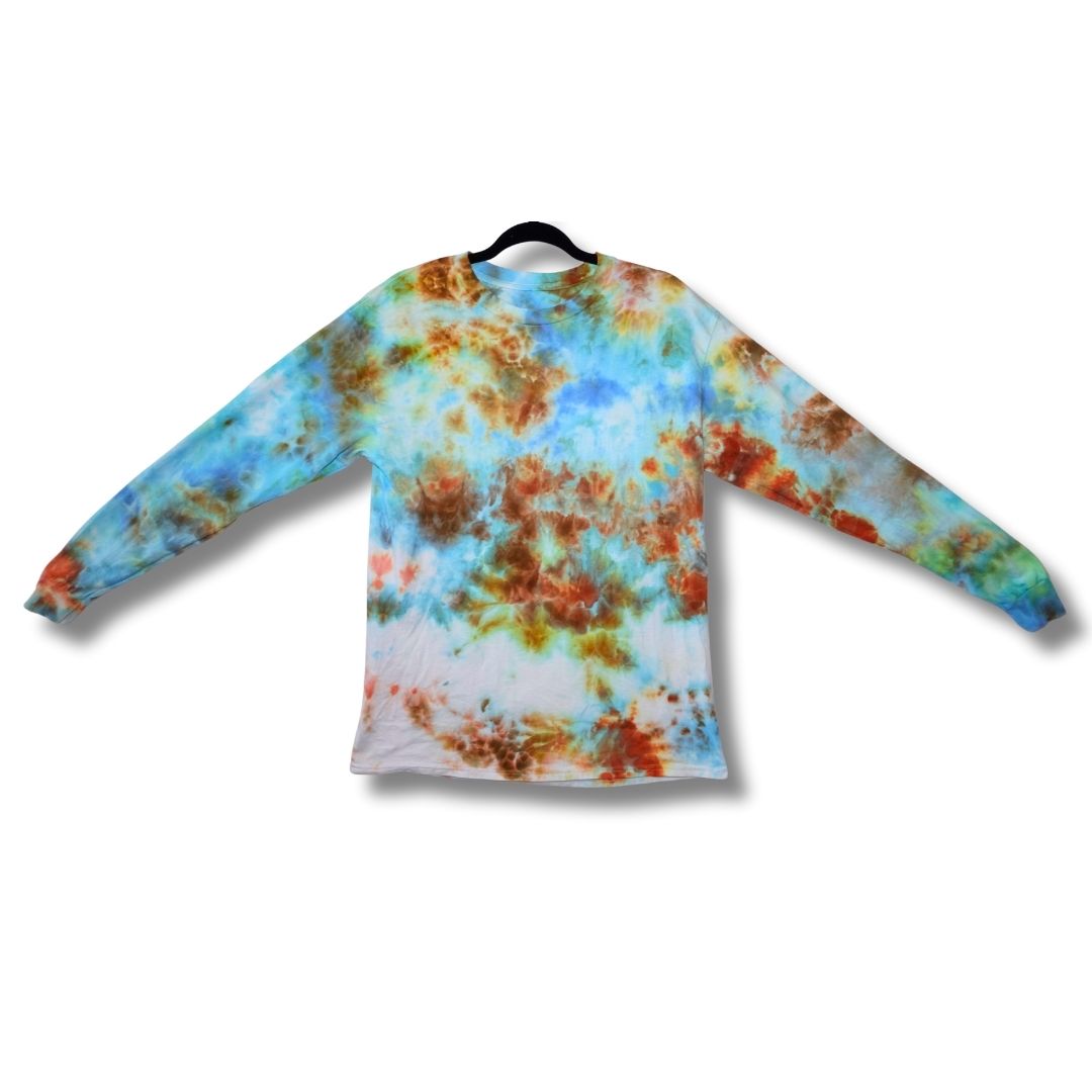 Tie-Dye Medium M Unisex Long Sleeve Tiedye Tshirt