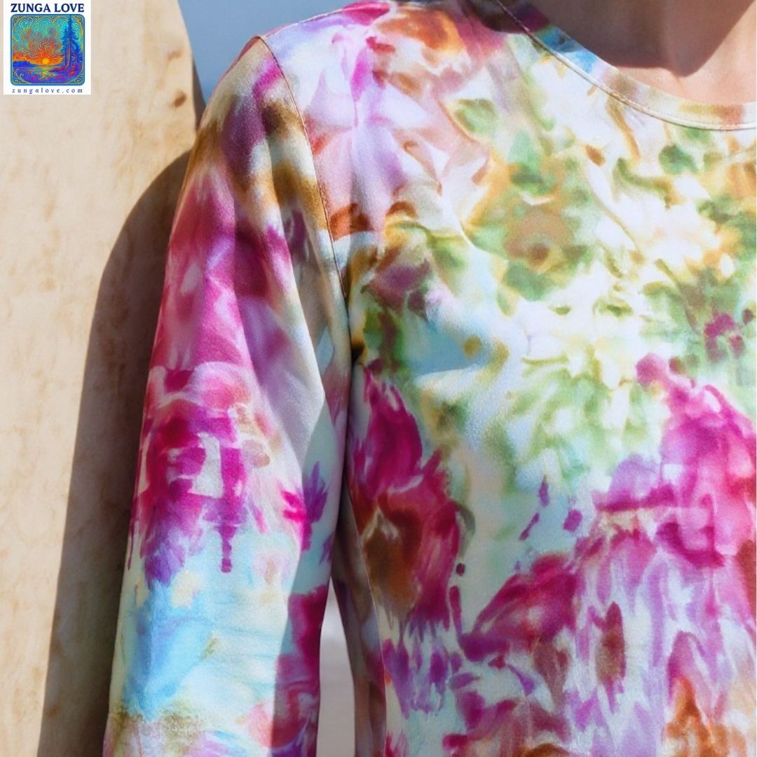 Tie-Dye Large L Unisex Tiedye Long Sleeve Tshirt