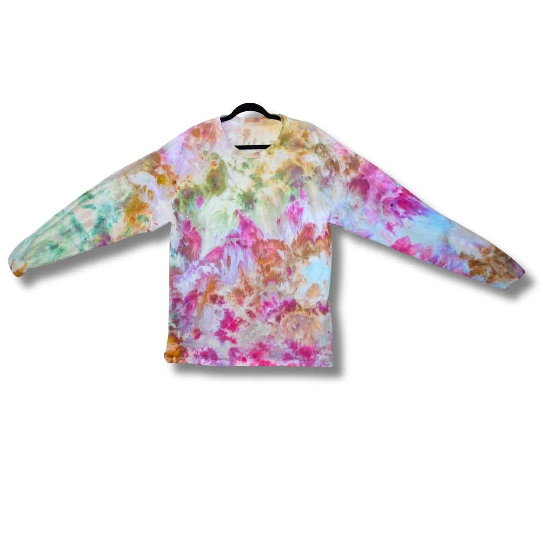 Tie-Dye Large L Unisex Tiedye Long Sleeve Tshirt