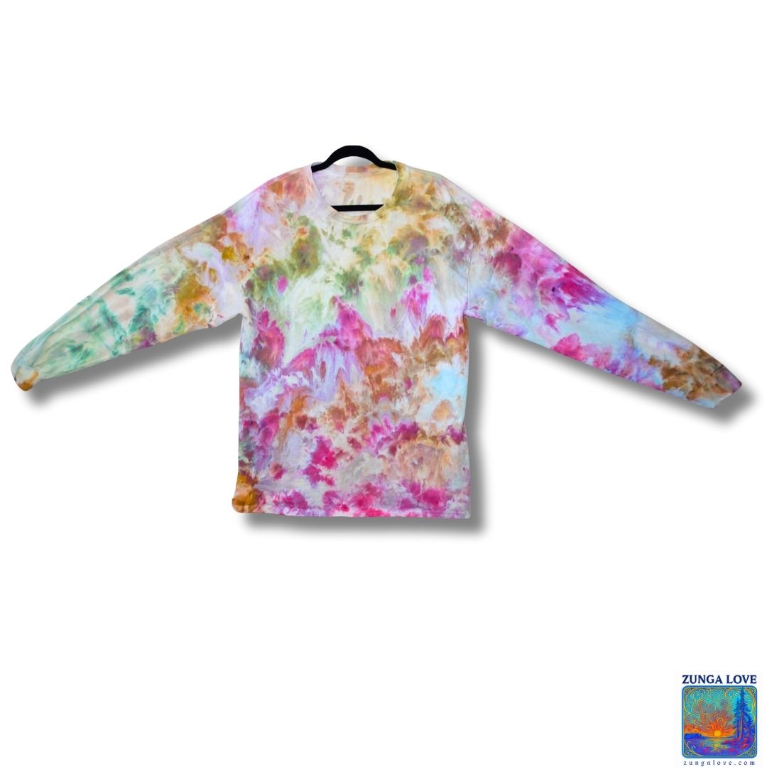 Tie-Dye Large L Unisex Tiedye Long Sleeve Tshirt