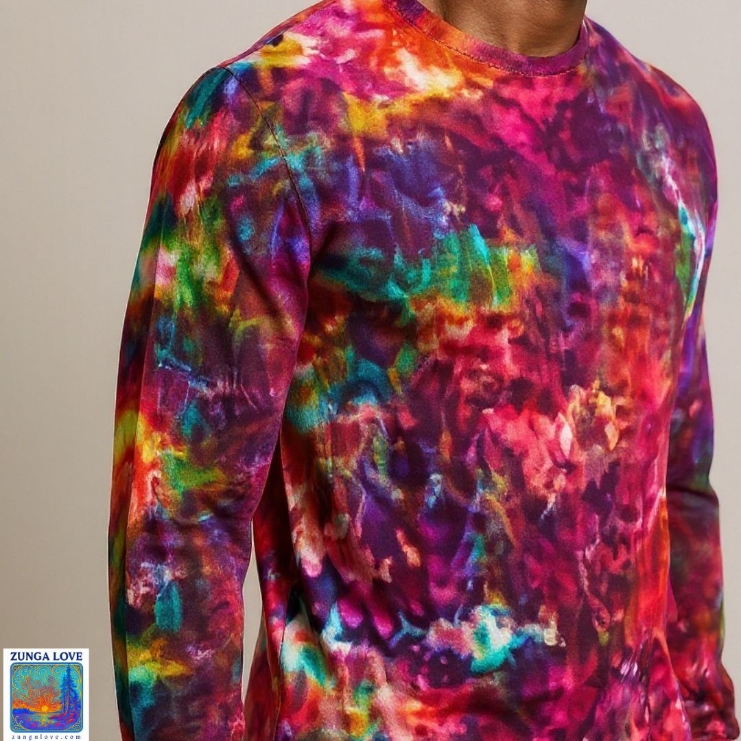 Tie-Dye Large L Unisex Long Sleeve Tiedye Tshirt