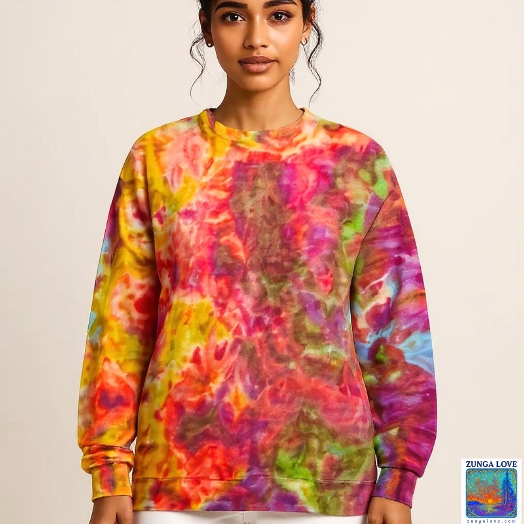 Tie-Dye Medium M Unisex Tiedye Sweatshirt