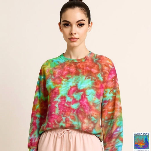 Tie-Dye Medium M Unisex Tiedye Sweatshirt