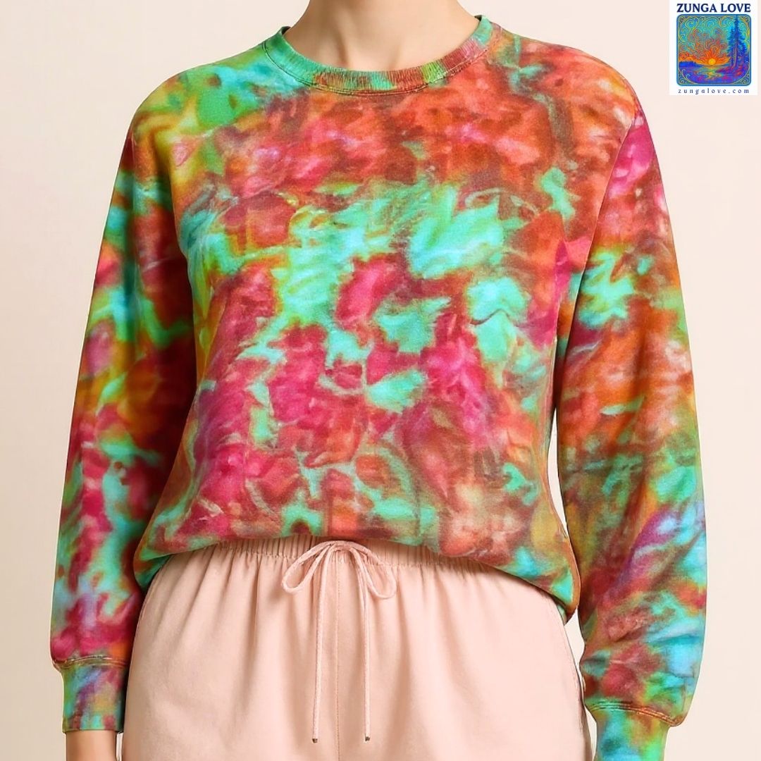 Tie-Dye Medium M Unisex Tiedye Sweatshirt