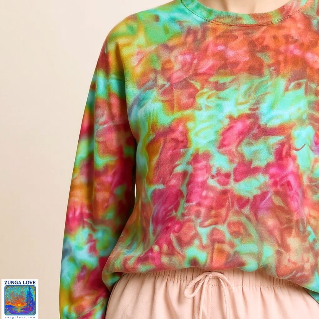 Tie-Dye Medium M Unisex Tiedye Sweatshirt