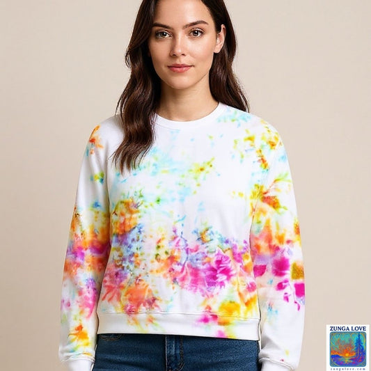 Tie-Dye Medium M Unisex Tiedye Sweatshirt