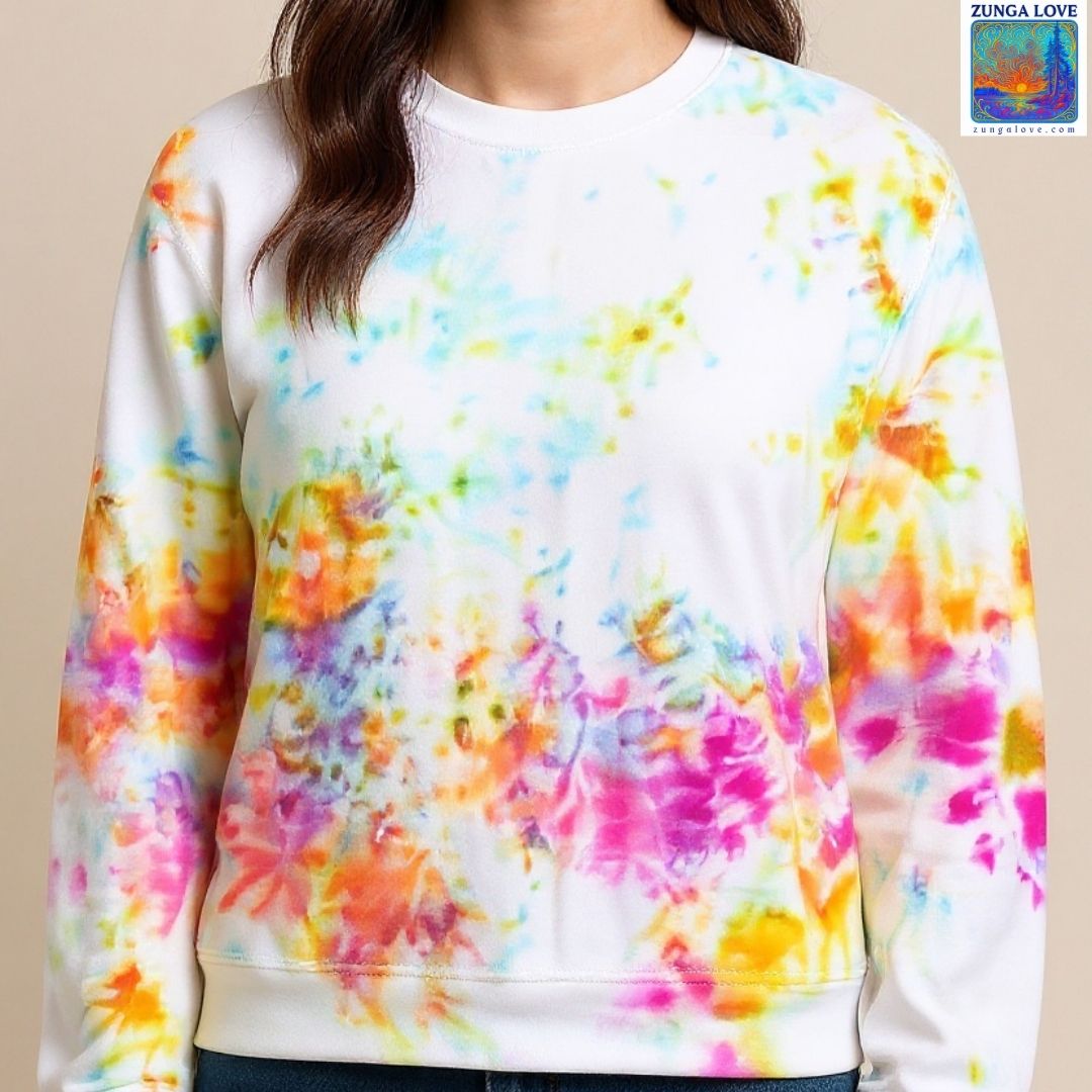 Tie-Dye Medium M Unisex Tiedye Sweatshirt