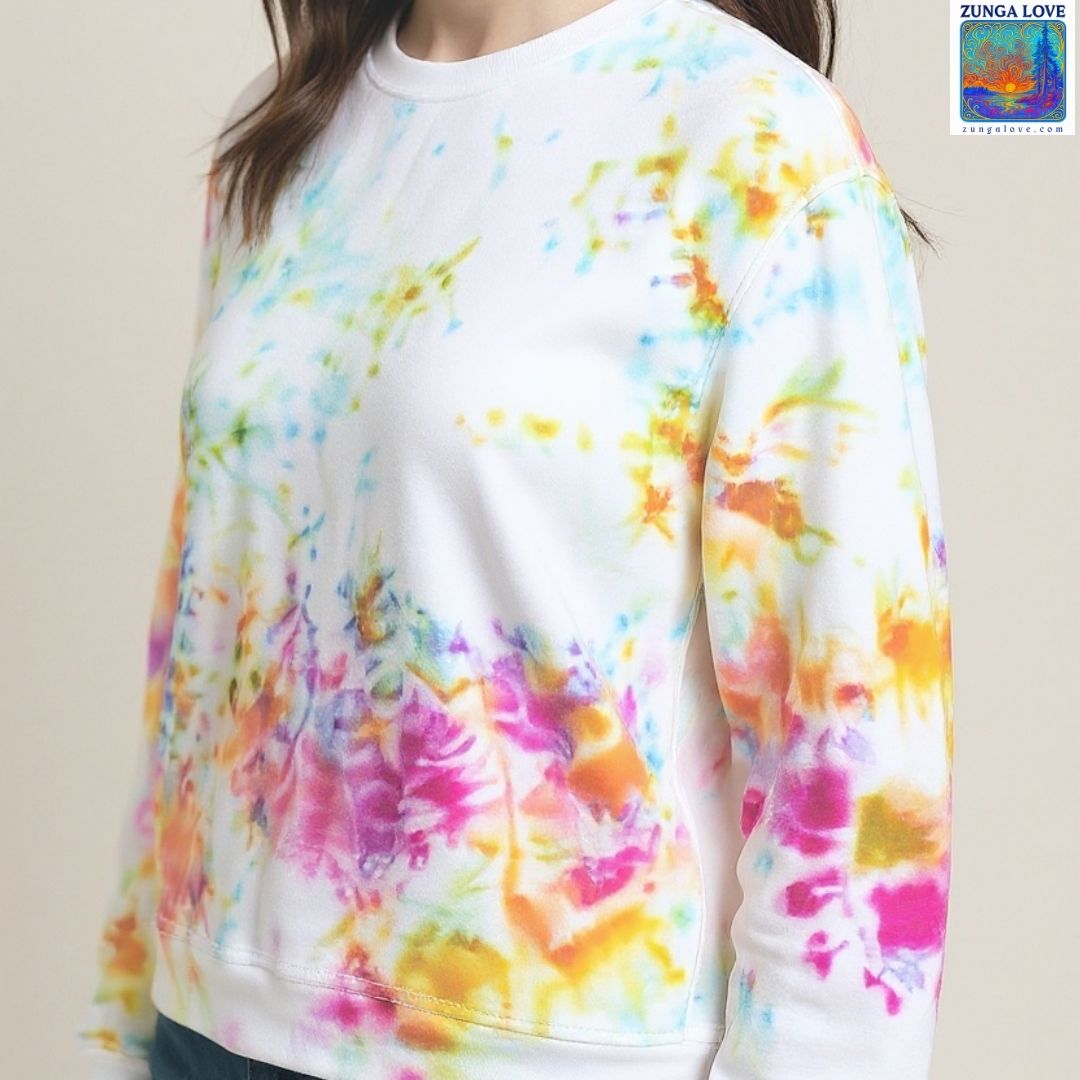 Tie-Dye Medium M Unisex Tiedye Sweatshirt