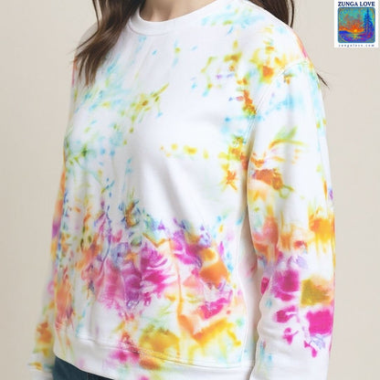Tie-Dye Medium M Unisex Tiedye Sweatshirt