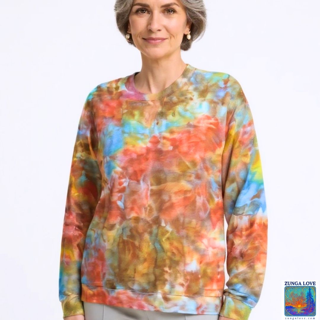 Tie-Dye Medium M Unisex Tiedye Sweatshirt