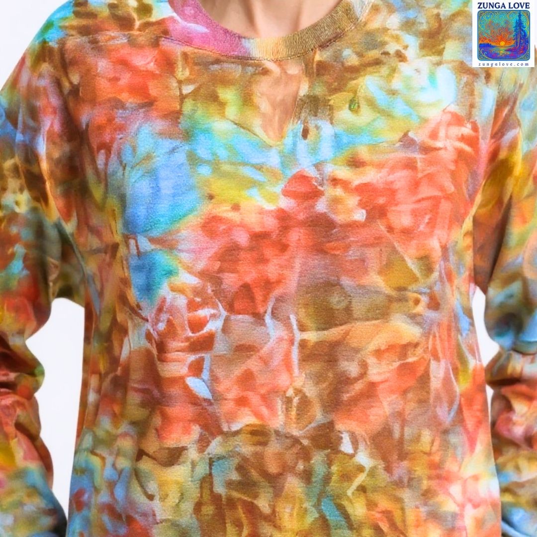 Tie-Dye Medium M Unisex Tiedye Sweatshirt