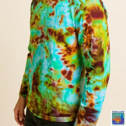 Tie-Dye Large L Unisex Long Sleeve Tiedye Tshirt