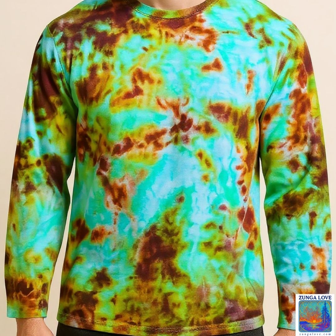 Tie-Dye Large L Unisex Long Sleeve Tiedye Tshirt