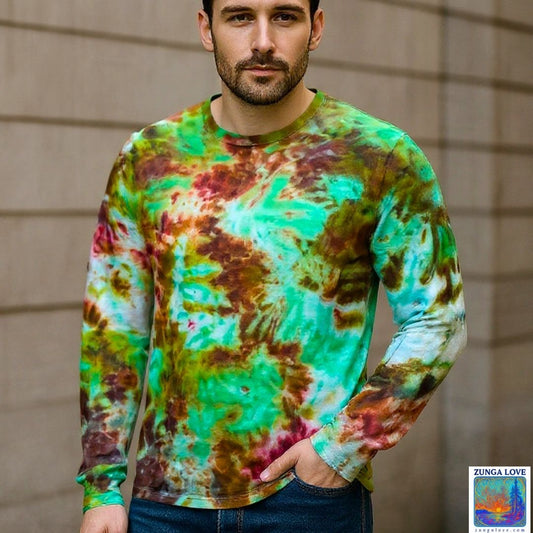 Tie-Dye Medium M Unisex Tiedye Long Sleeve Tshirt