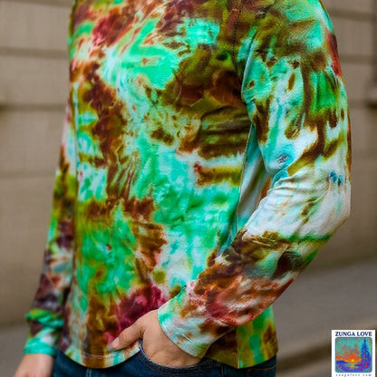 Tie-Dye Medium M Unisex Tiedye Long Sleeve Tshirt