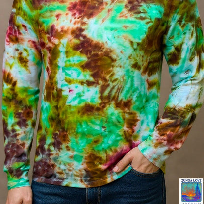 Tie-Dye Medium M Unisex Tiedye Long Sleeve Tshirt