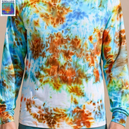 Tie-Dye Medium M Unisex Long Sleeve Tiedye Tshirt