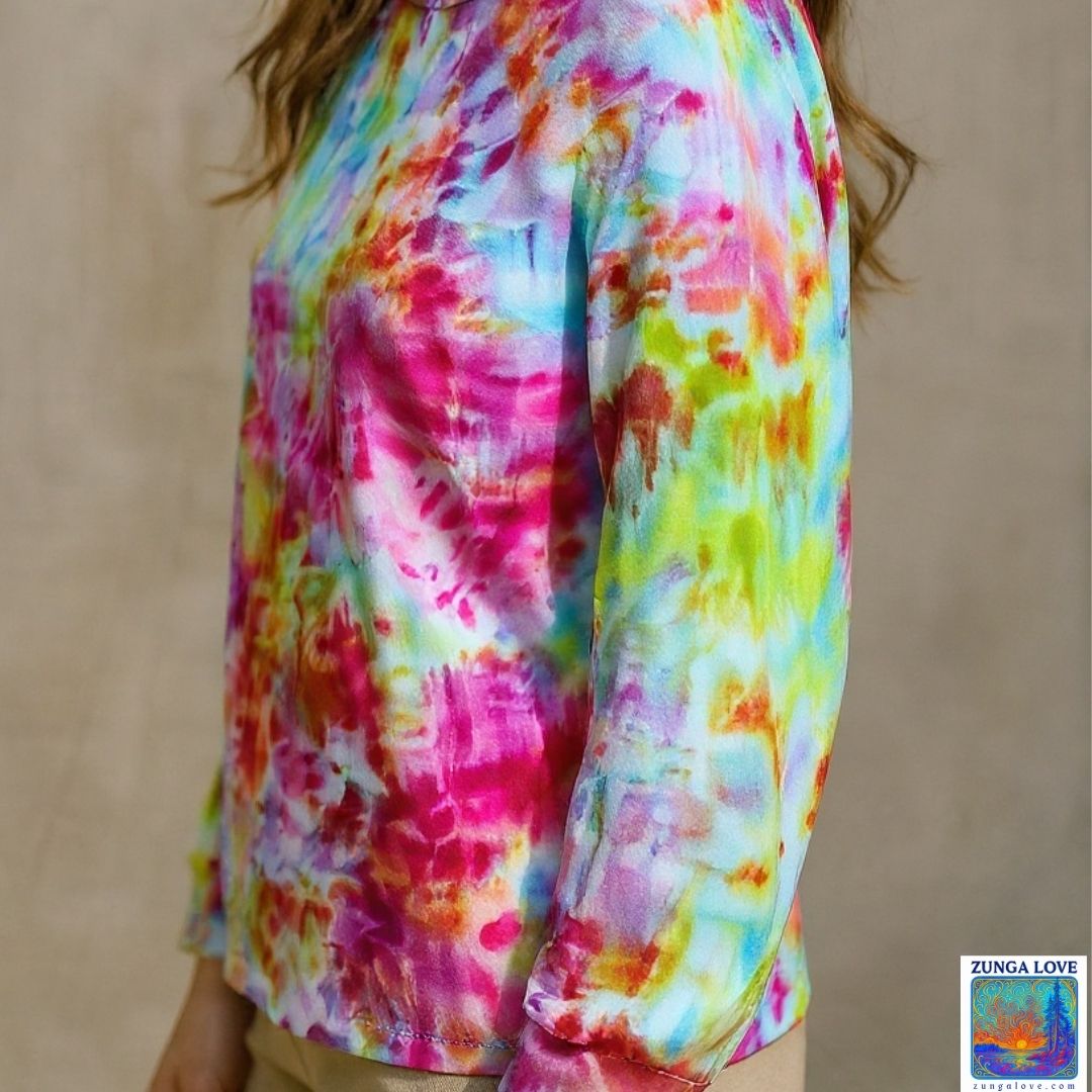 Tie-Dye Medium M Unisex Long Sleeve Tiedye Tshirt