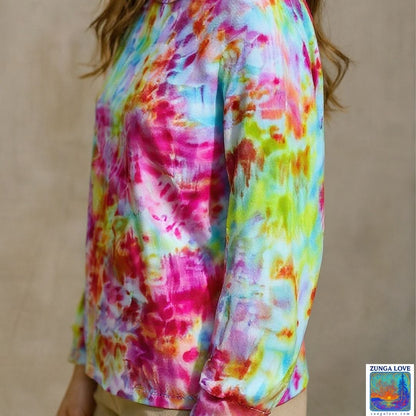 Tie-Dye Medium M Unisex Long Sleeve Tiedye Tshirt