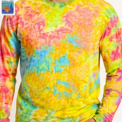Tie-Dye Medium M Unisex Long Sleeve Tiedye Tshirt