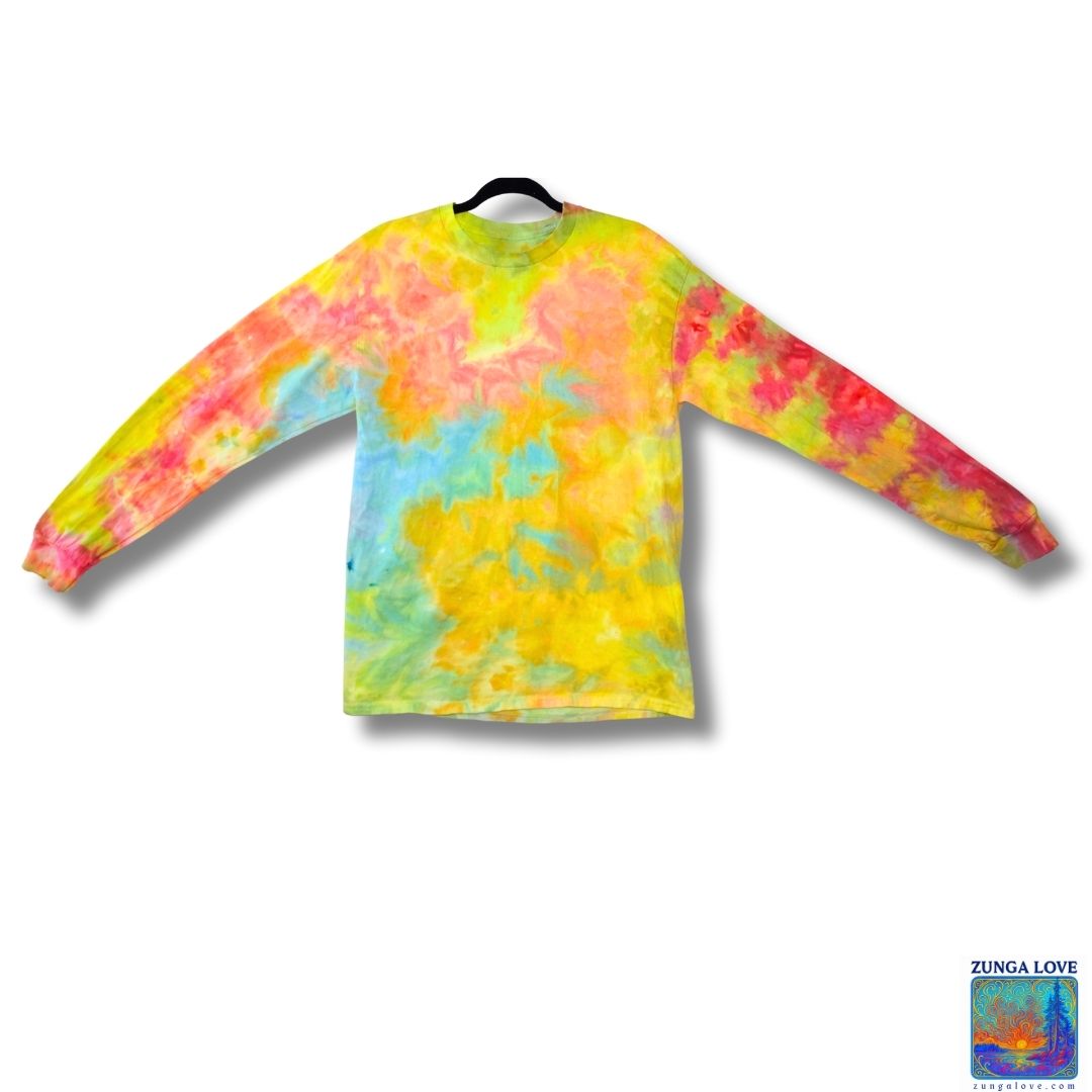 Tie-Dye Medium M Unisex Long Sleeve Tiedye Tshirt